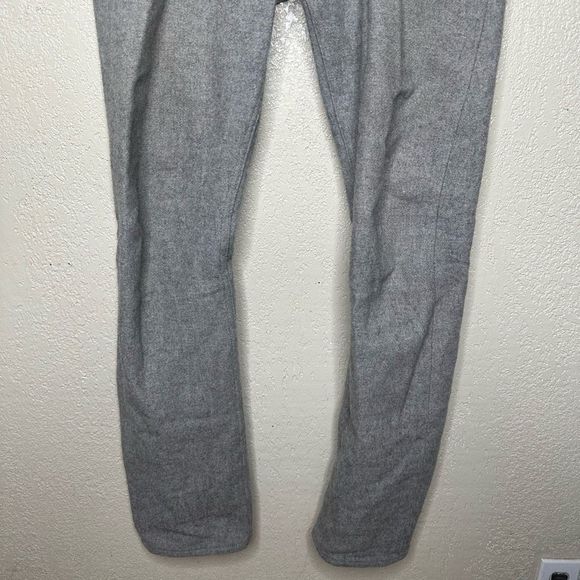 Gustin 328 HARRIS TWEED® 5 POCKET - HEATHER GREY Slim Straight Pants Size 33 - Picture 3 of 8